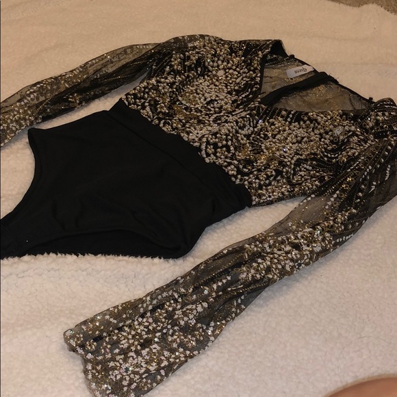 Black glittery bodysuit - Picture 4 of 7